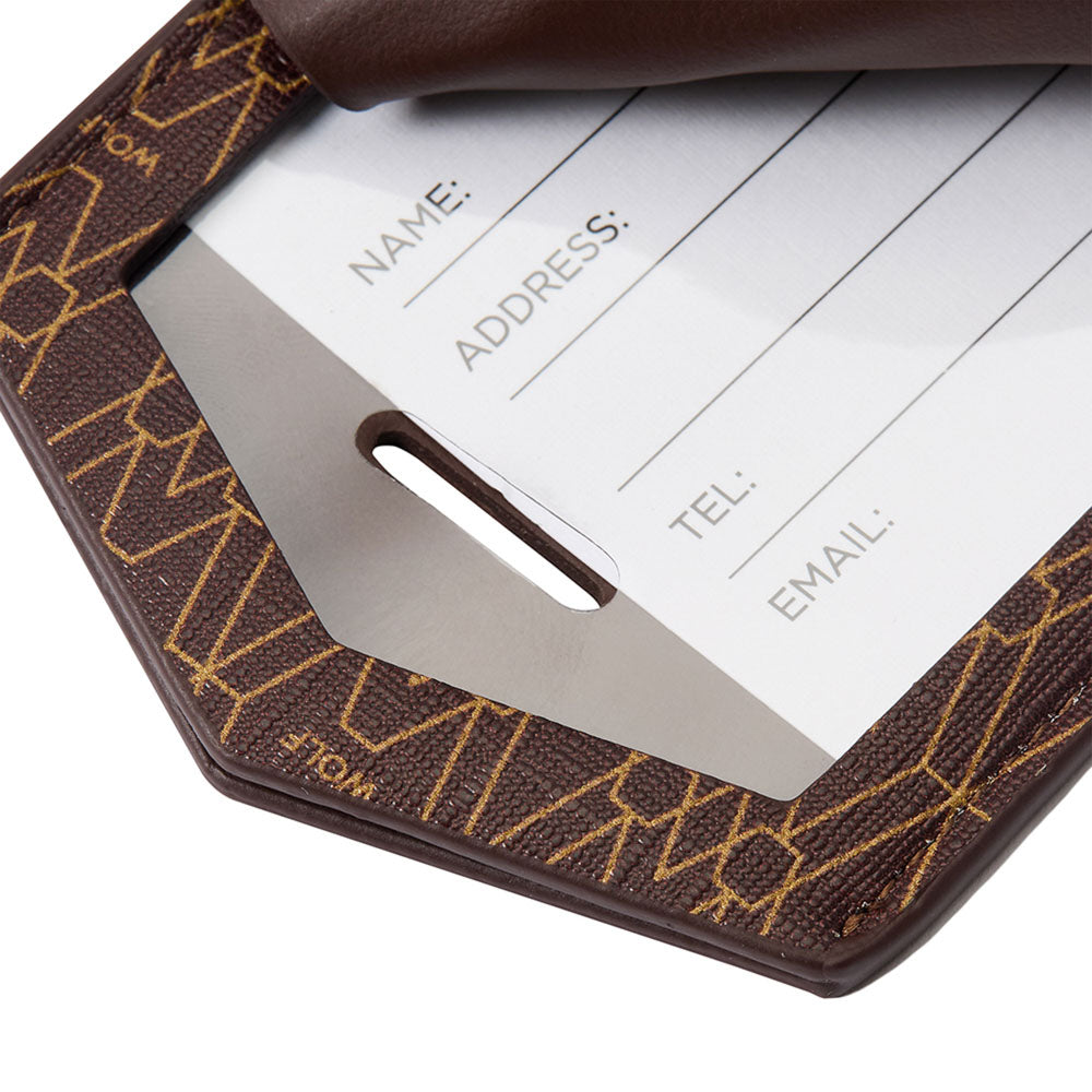WOLF 1834 Signature Luggage Tag – Brown - Image 5