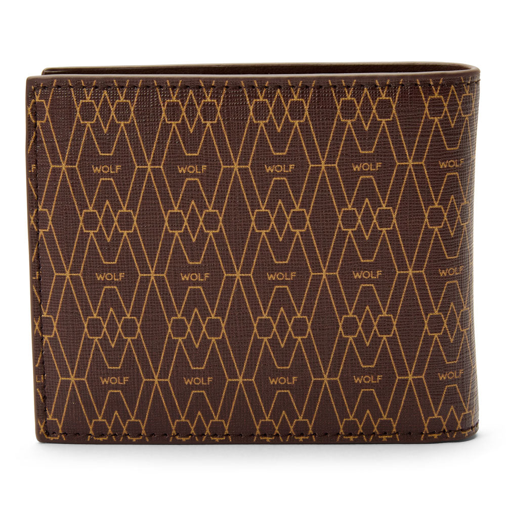 WOLF 1834 Signature Billfold & Coin Holder – Brown (Recycled Vegan) - Image 4