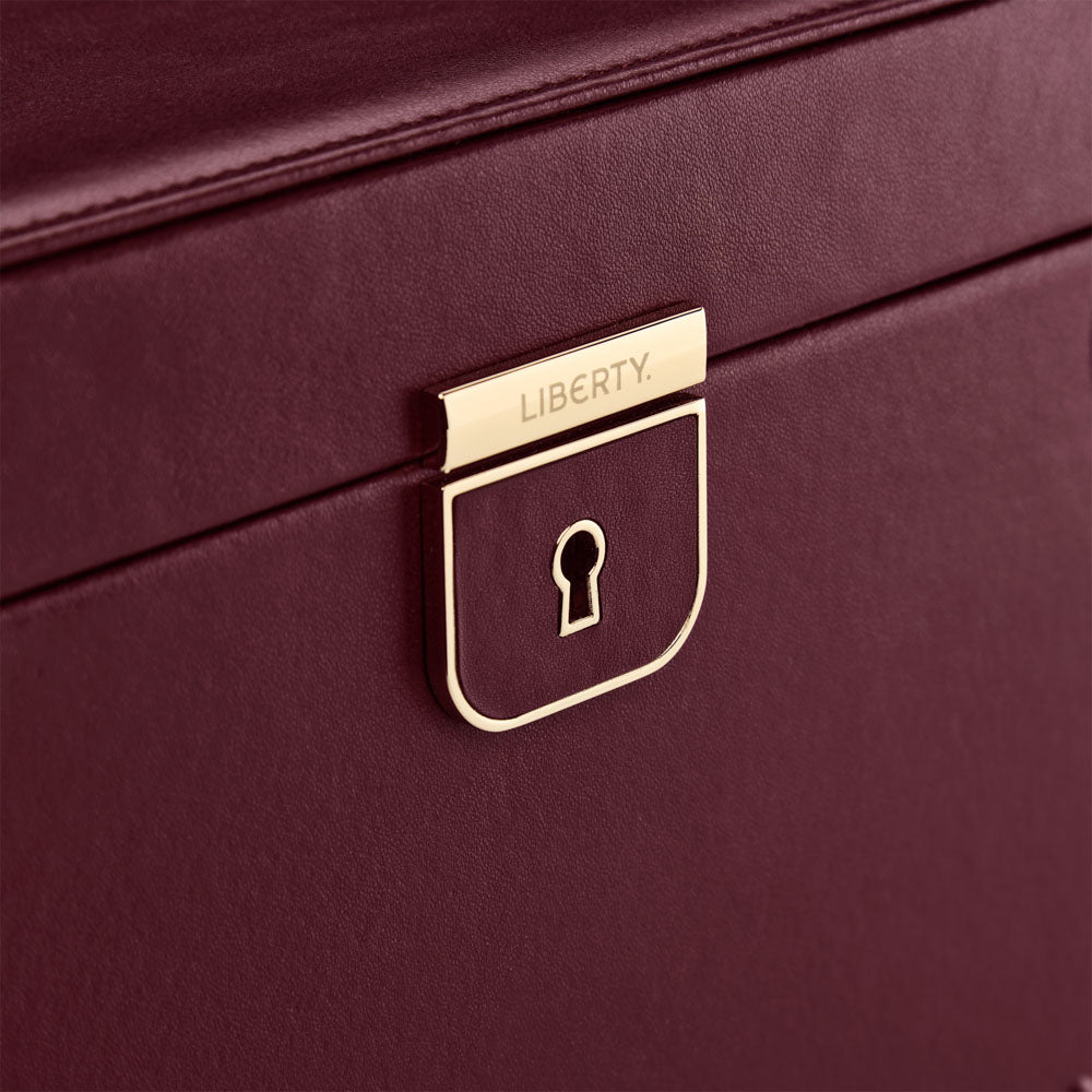WOLF 1834 X LIBERTY Large Jewelry Box - Burgundy - Image 6
