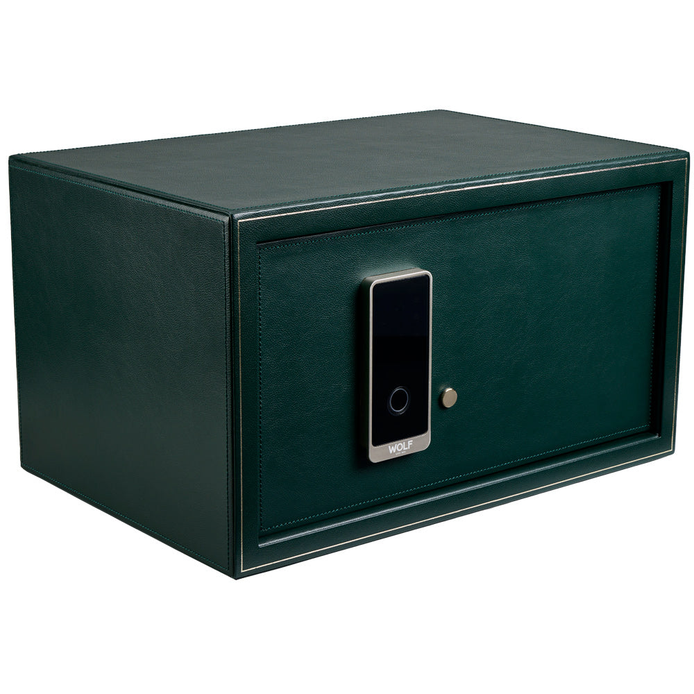 WOLF 1834 The Den 4-Piece Watch Winder Safe – Green Vegan Leather - Image 2