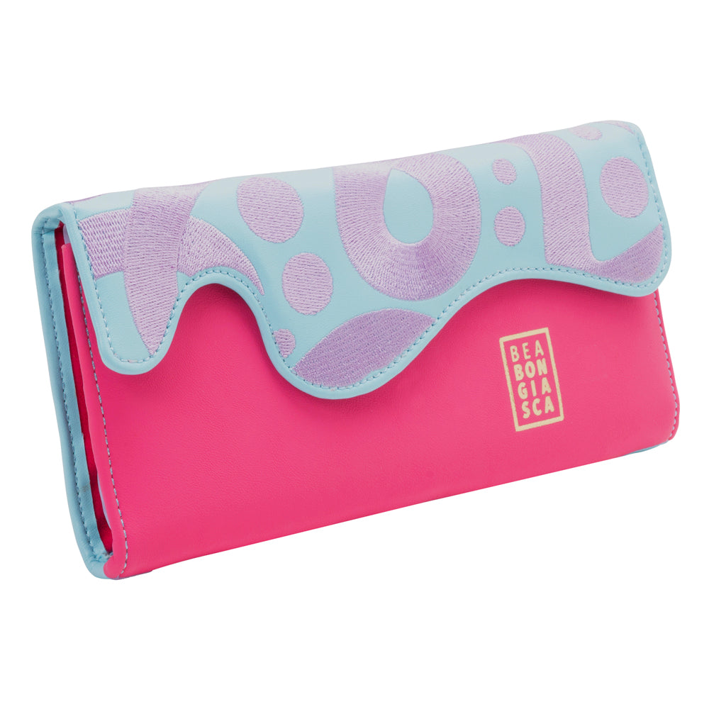WOLF 1834 Bea Bongiasca Jewelry Roll - Blue/Lilac/Pink - Image 2