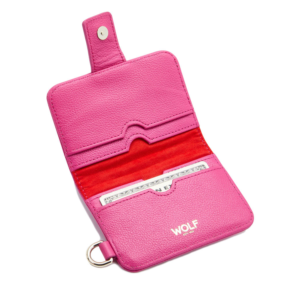 WOLF 1834 Mimi Credit Card Holder with Wristlet – Pink - Image 5