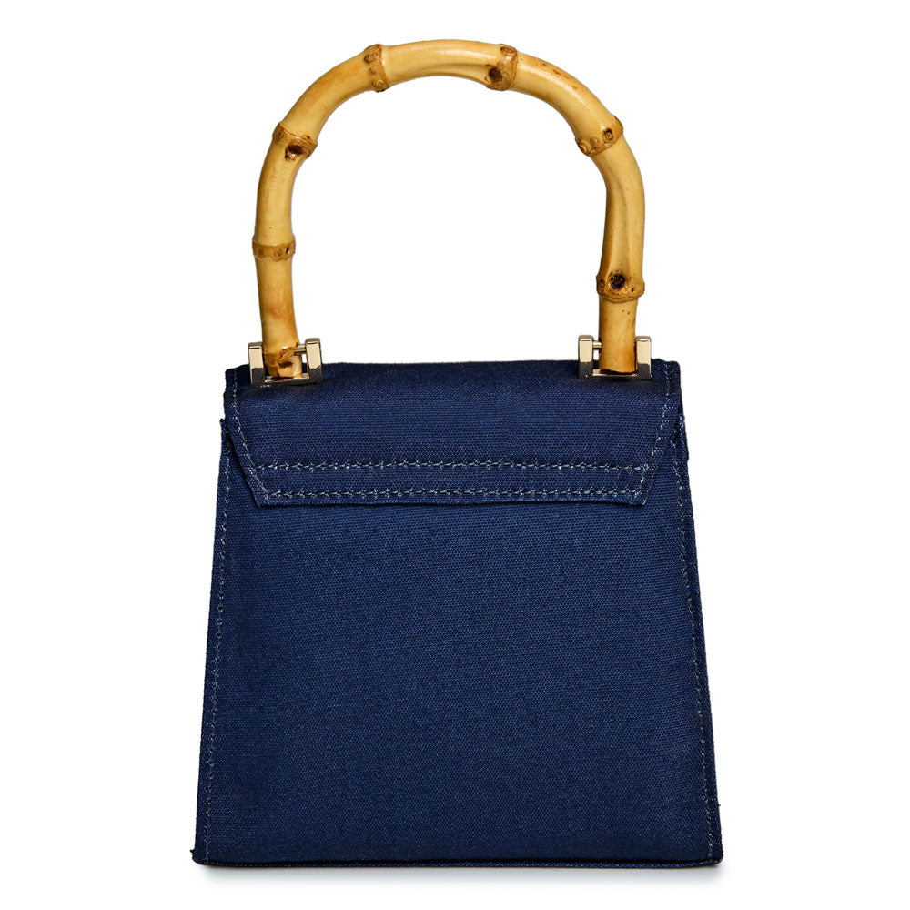 WOLF 1834 Evie Small Bag - Navy Bird | Fiona Howard Hand-Printed Crossbody - Image 4